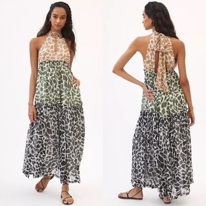 Anthropologie Halter Maxi Dress